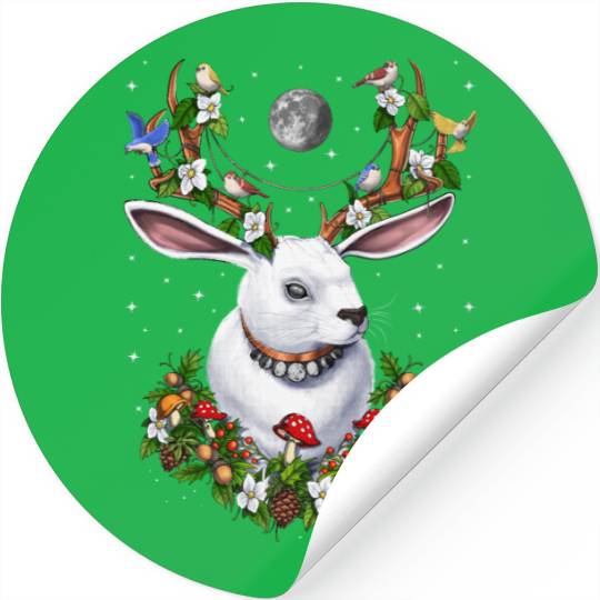 Jackalope Rabbit Stickers