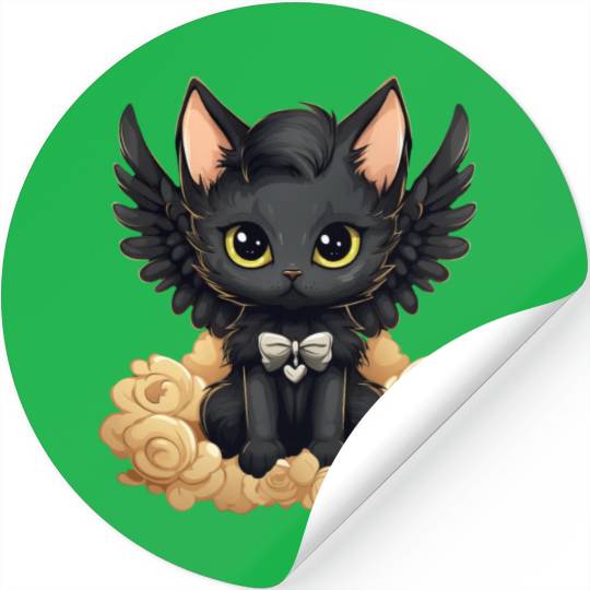 husky German Shepherd with Violin – Musical Dog Stickers