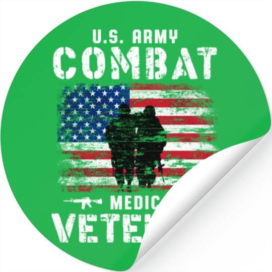 US Army Combat Medic Veteran Stickers