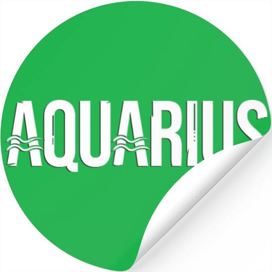Zodiac Symbol Sign Aquarius Stickers