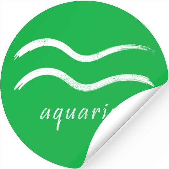 Zodiac Symbol Sign Aquarius Stickers