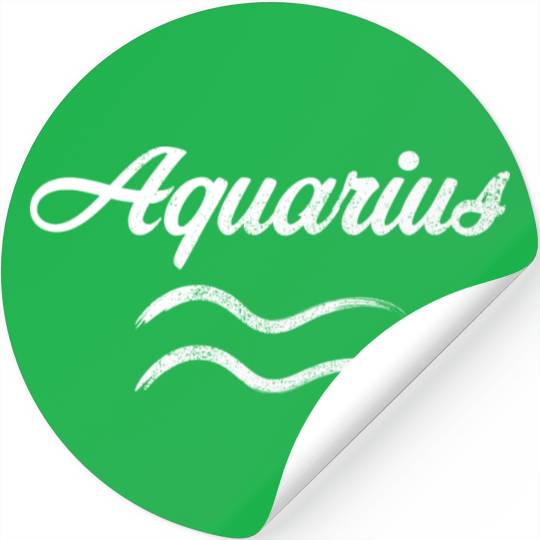 Zodiac Symbol Sign Aquarius Stickers