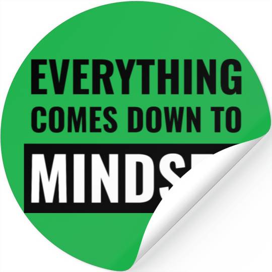 Mindset Stickers Motivational Gym Stickers On White