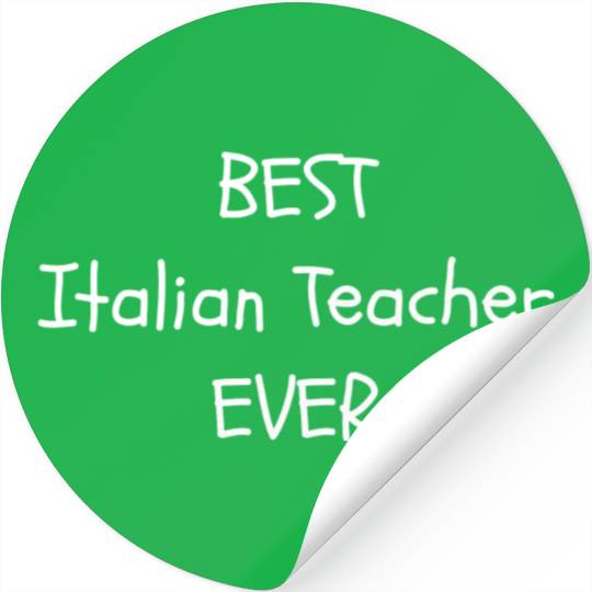 Best Italian Teacher Ever Stickers