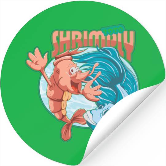 shrimp and catfish Stickers