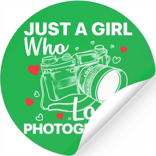 Photography Art For Women Girl Photographer Camera Stickers