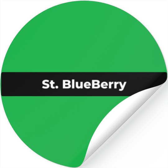 St. Blueberry Stickers