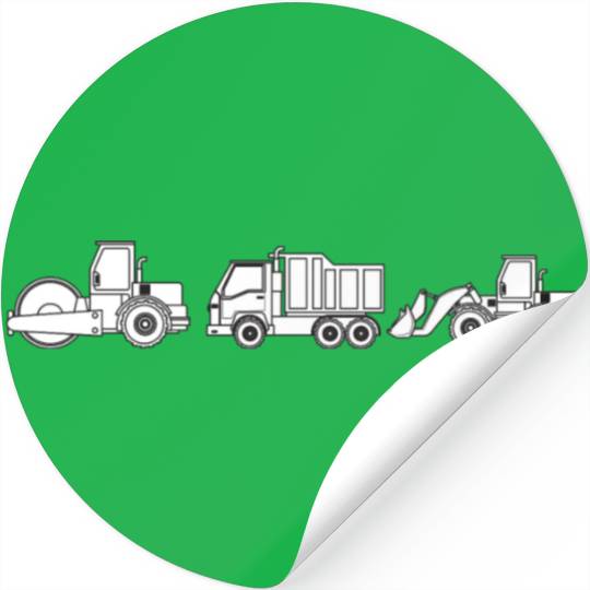 Construction Trucks Stickers