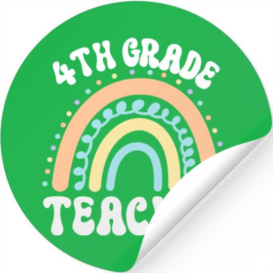 4th grade teacher, back to school Stickers