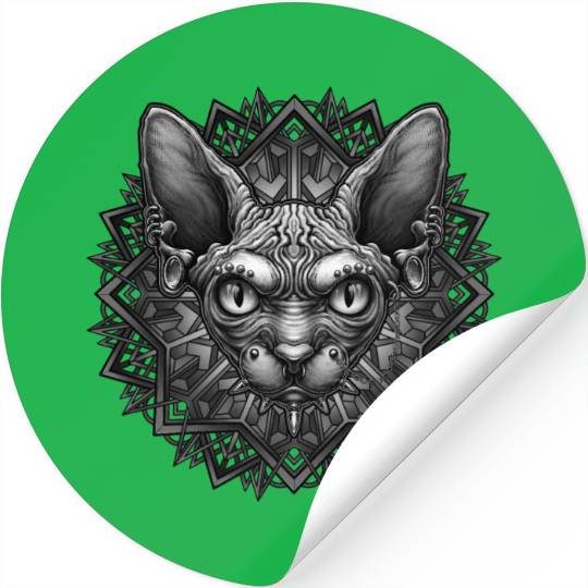 Punk cat Stickers