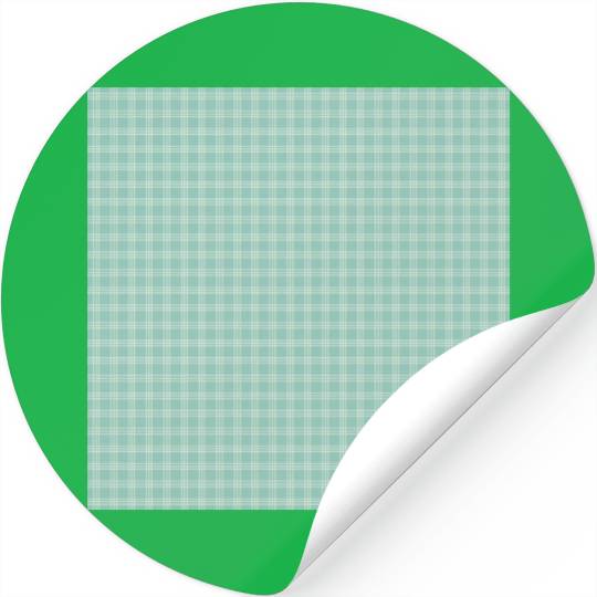 Retro Checkered Pattern Teal Stickers