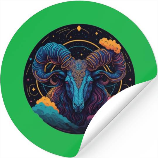 Aries Zodiac Sign Ai Stickers