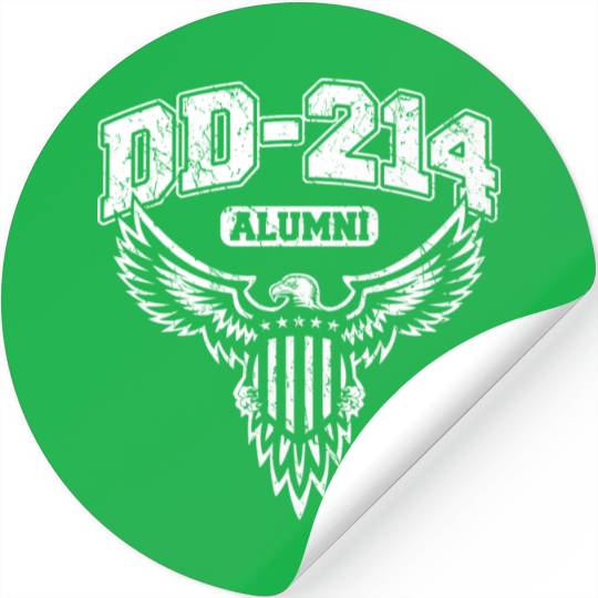Dd 214 Alumni Military Veteran With Usa Eagle Stickers