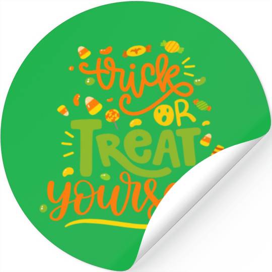 Trick Or Treat Yourself Stickers