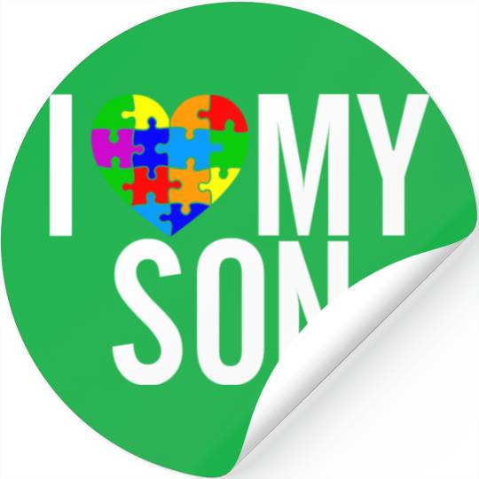 I Love my Son Stickers
