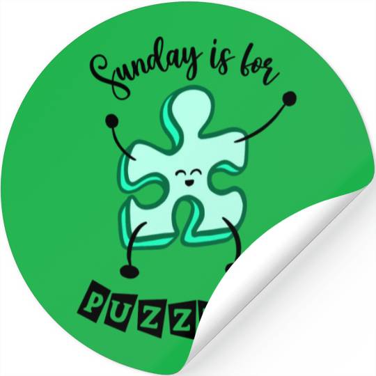 Sunday Is For Puzzling Stickers