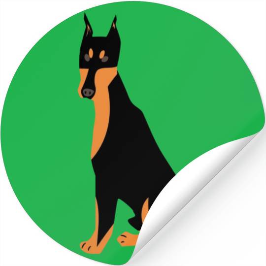 Doberman dog Stickers