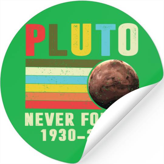 Pluto Never Forget 1930 2006 Stickers