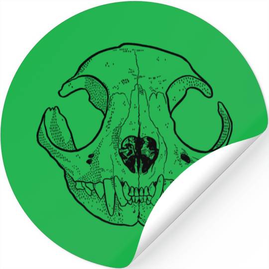 Cat Skull Stickers
