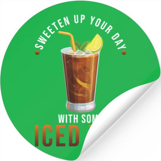 Iced Tea Drink Design Sweeten Up Your Day With Stickers