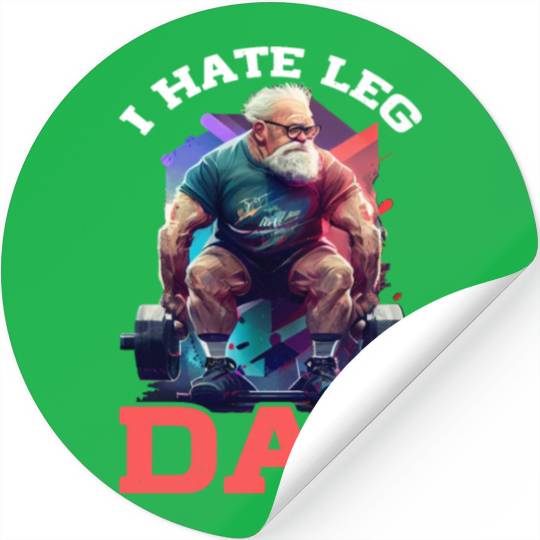 I Hate Leg Day 19 Stickers