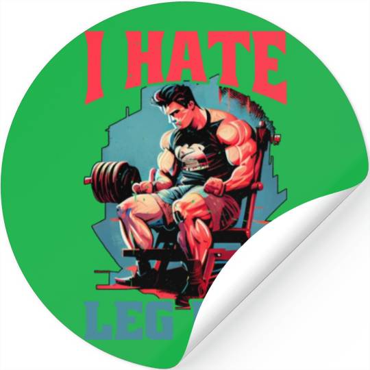I Hate Leg Day 18 Stickers