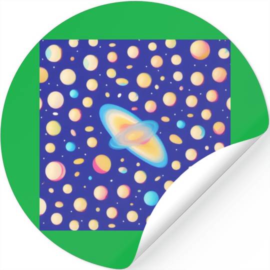 Galaxy nebula art Stickers