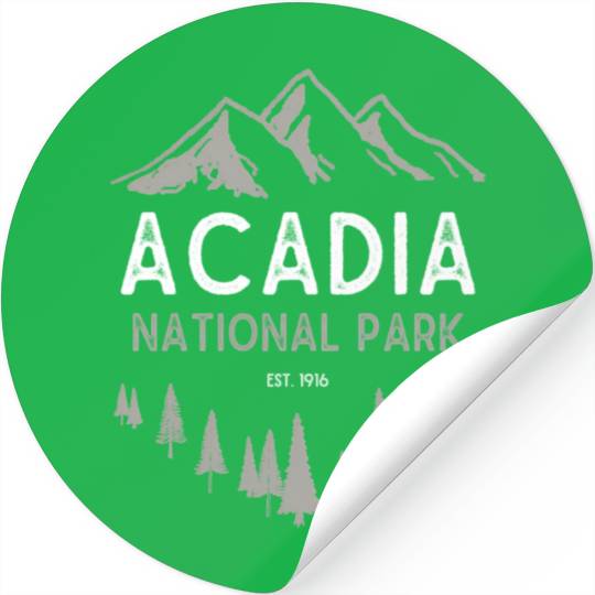 Acadia National Park Est 1916 Maine Stickers