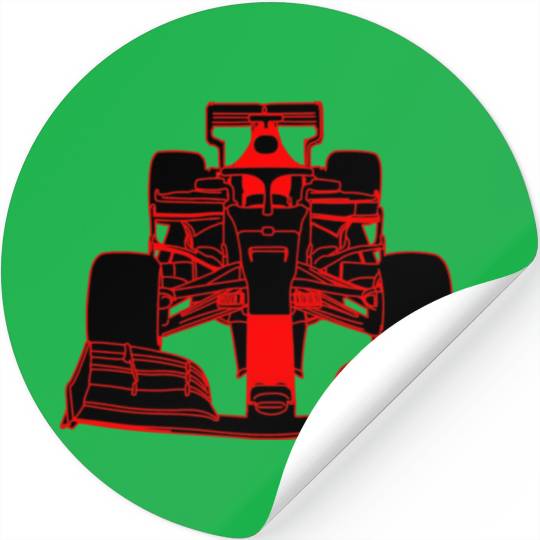Race car formula racing car red Stickers