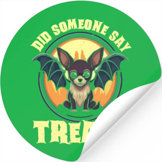 Chihuahua Halloween Puppy Trick Or Treat Dog Lover Stickers