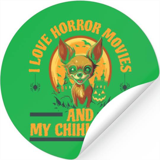 Chihuahua Halloween Puppy Trick Or Treat Dog Lover Stickers