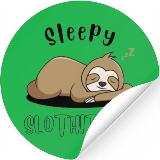 Sleepy Monkey Stickers