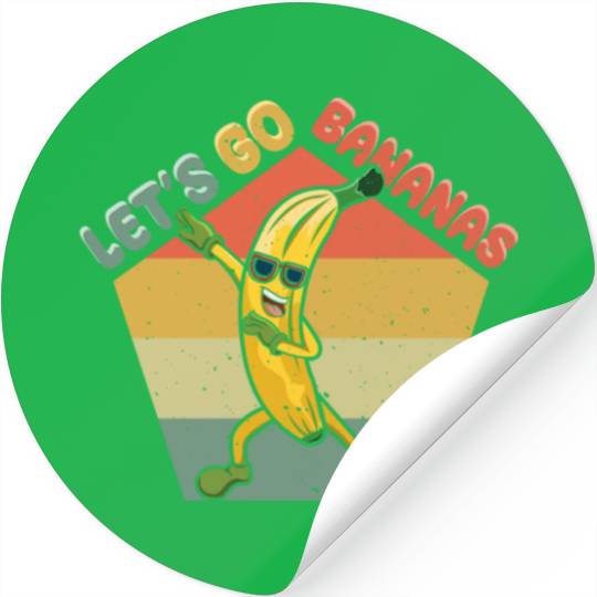 Dabbing Funny Banana Meme Let Us Go Banana Stickers
