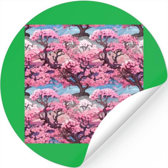 Anime Euphoria: Fantasy Cherry Blossom Dreamscape Stickers