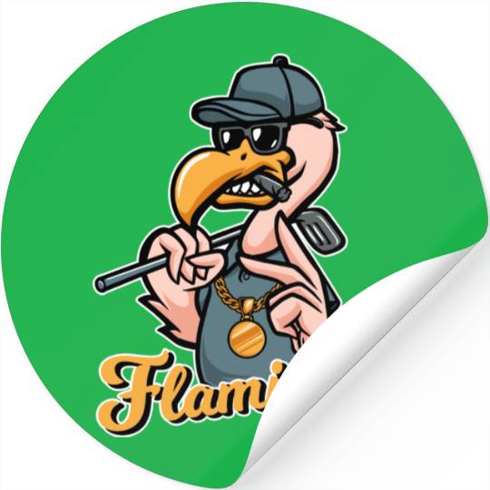 Flamingo Golf Stickers