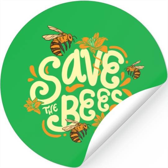 Save The Bees Beekeeper Environmentalist Stickers