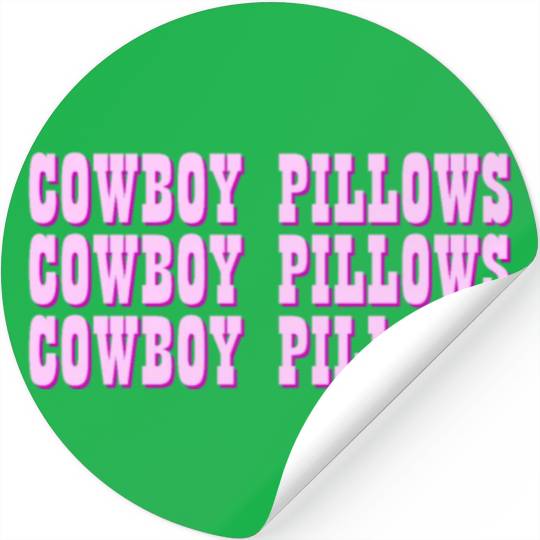 Cowboy Pillows Western Cowgirl Cowboy Pillows Stickers