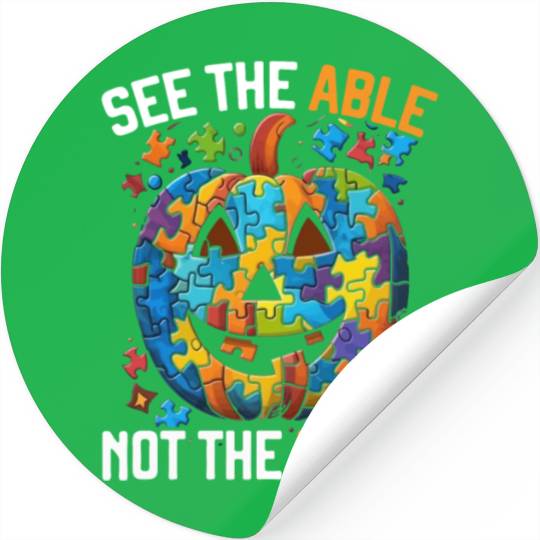 Autism Halloween Trick Or Treat Autism Awareness Stickers