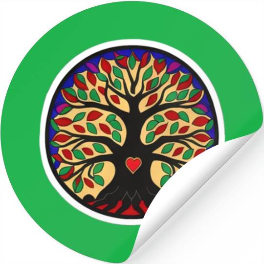 Tree: detailed, relaxing, & positive Stickers