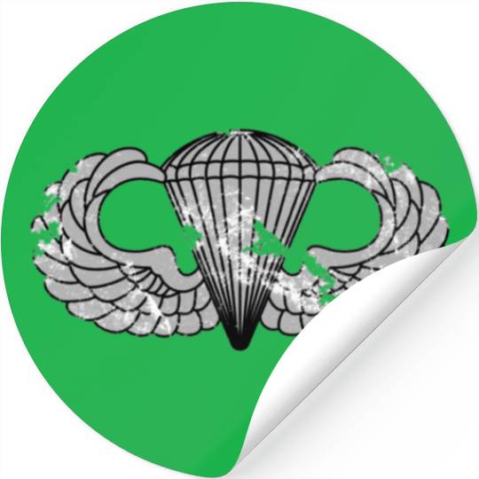 us army parachutist badge airborne jump wings pa Stickers