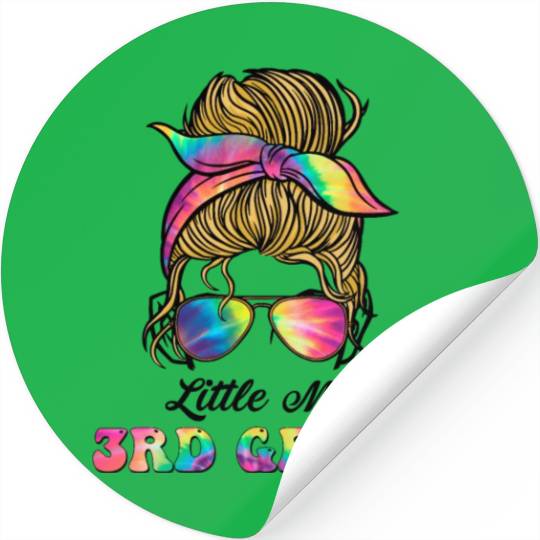 Little Miss Third Grade Teacher Back To School Stickers