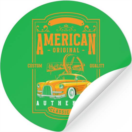 Car Retro Car Mechanic Sports Car Stickers