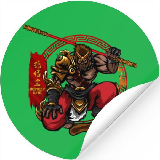 Monkey King Sun Wu Ancient Chinese Mythology Gods Stickers