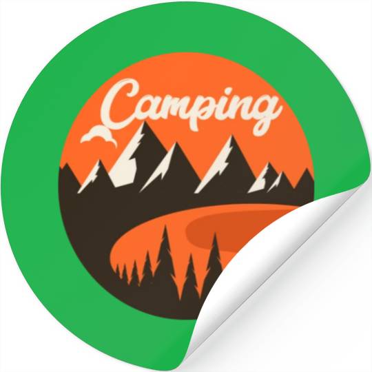 Happy Camper Camping Stickers