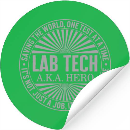 Science Stickers, Lab Tech AKA Hero Saving The World