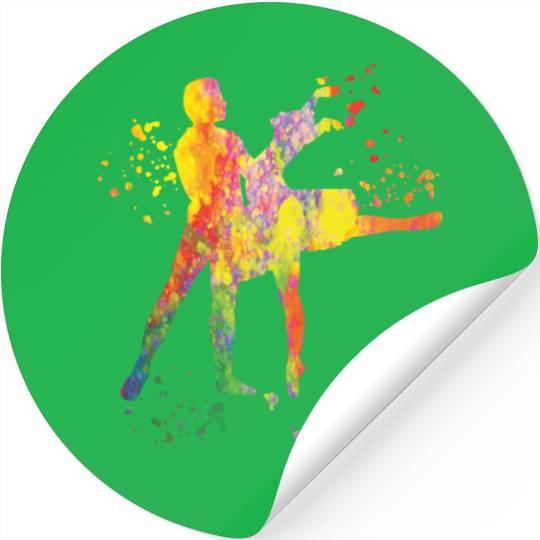 Ballet Dance Couple Woman Ballerina Stickers