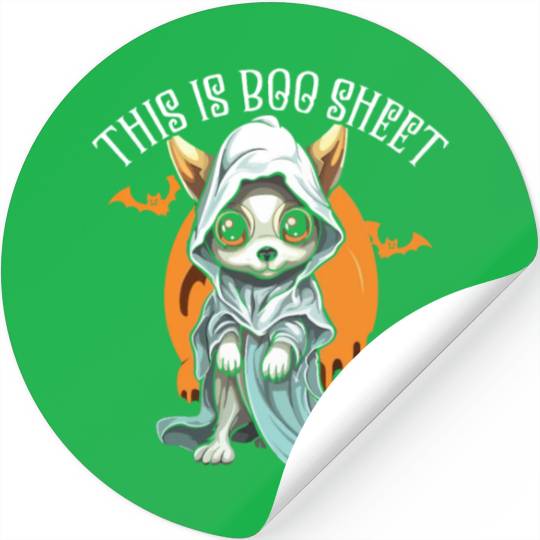 Chihuahua Halloween Puppy Trick Or Treat Dog Lover Stickers