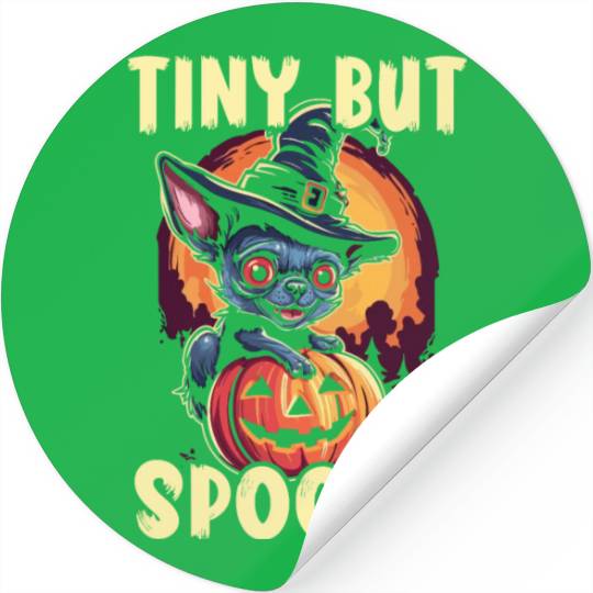 Chihuahua Halloween Puppy Trick Or Treat Dog Lover Stickers