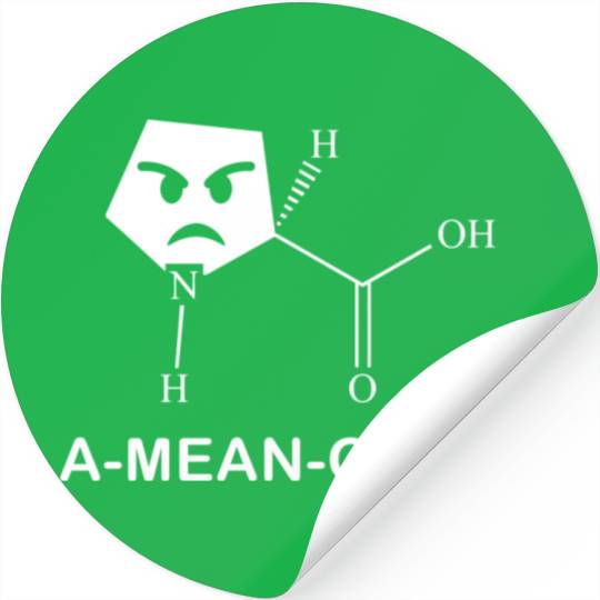 Chemistry Science Amino Joke Stickers