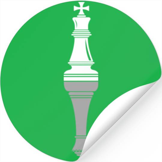 Chess King Queen Piece Game Player Club Lover Stickers